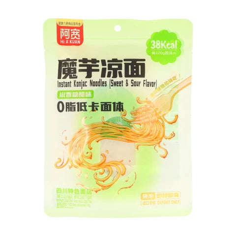 A’Kuan – Nouilles de Konjac Poivrées Aigre-Douces · 255 g