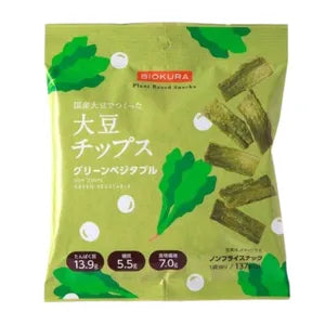 Chips de soja aux légumes verts BIOKURA JP 35g