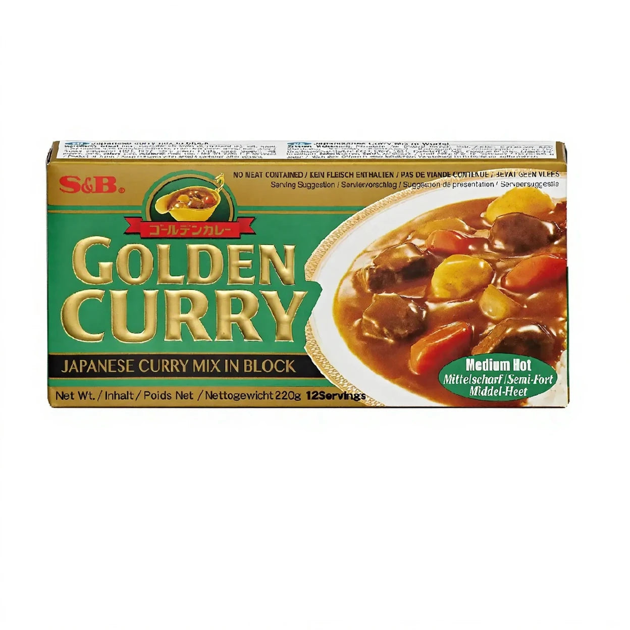 Curry golden en bloc mi fort S&B JP 92g