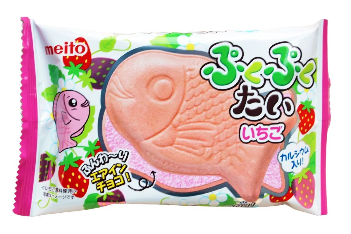 Gaufrette taiyaki saveur choco&fraise MEITO JP 16g