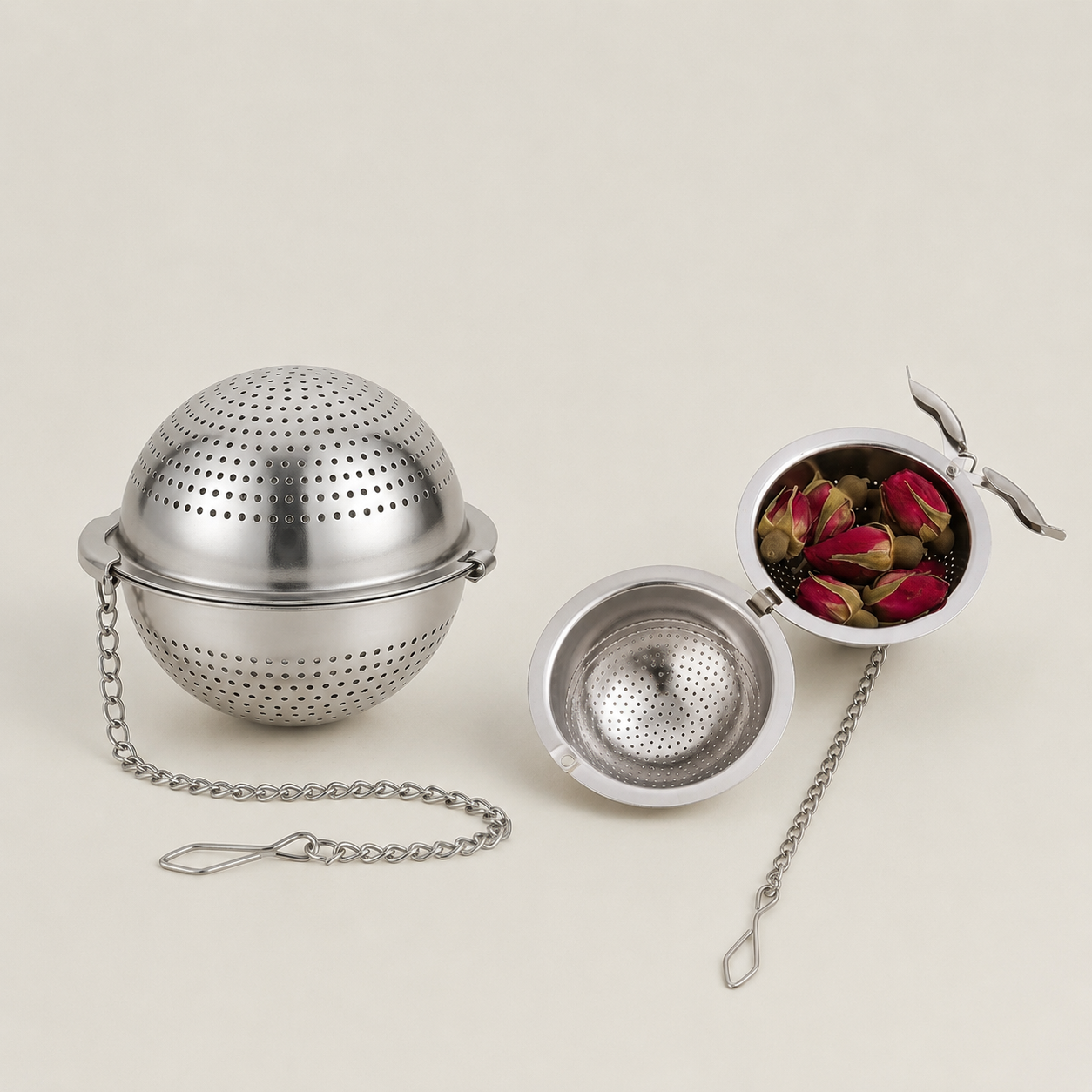 Stainless steel tea infuser ball