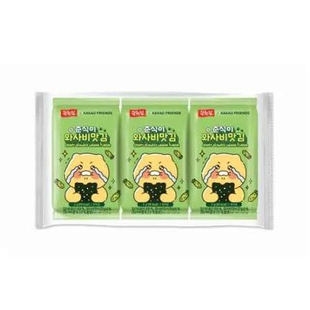 KCK x Kakao Friends Choonsik Crispy Seaweed Wasabi 5g*3
