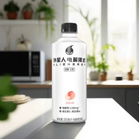 Alienergy – Eau Électrolyte Pêche Blanche · 600 ml